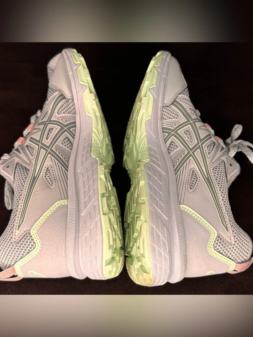 ASICS GEL-Venture 8 Women's Trail Running Shoes Gray Pink Mint